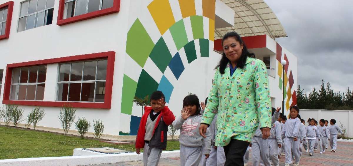 Ni&ntilde;os y j&oacute;venes de las zonas rurales de Saquisil&iacute;, cercanas a la parroquia Canchagua, comenzaron a utilizar esta moderna infraestructura.