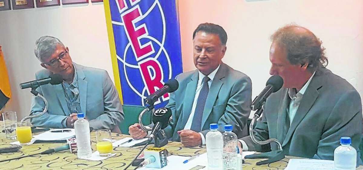 El candidato estuvo ayer en Guayaquil.