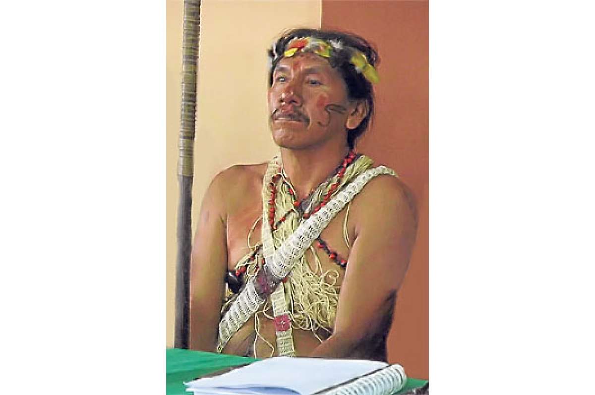 Moi Enomenga presidi&oacute; la NAWE desde julio de 2013. Fue destituido el martes pasado. Foto: Marco Salgado.