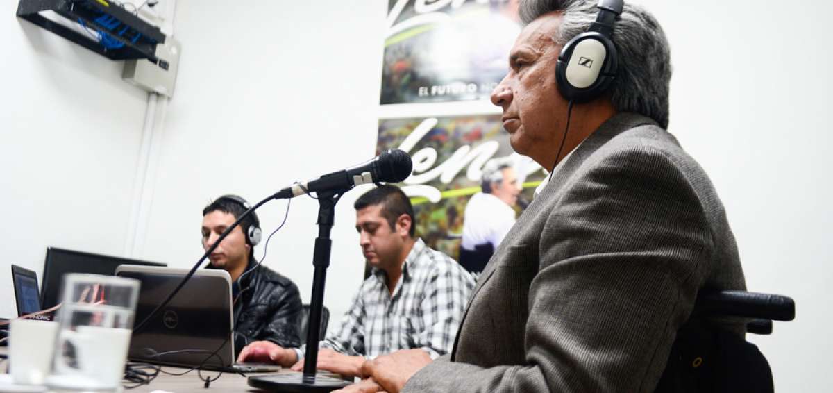 Durante una entrevista, el 6 de marzo, el entonces candidato Len&iacute;n Moreno se refiri&oacute; a la propuesta de revisar la Ley de Comunicaci&oacute;n.