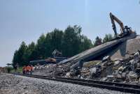 Una explosión afectó a la vía férrea en Vorónezh, Rusia. 