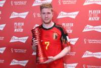 Kevin De Bruyne dijo que no merecía el premio al mejor jugador del partido. 