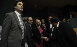 Los 4 delegados de la OIT conversaron con organizaciones de trabajadores dentro de su agenda de 5 d&iacute;as. Foto: John Guevara/ EL TEL&Eacute;GRAFO.