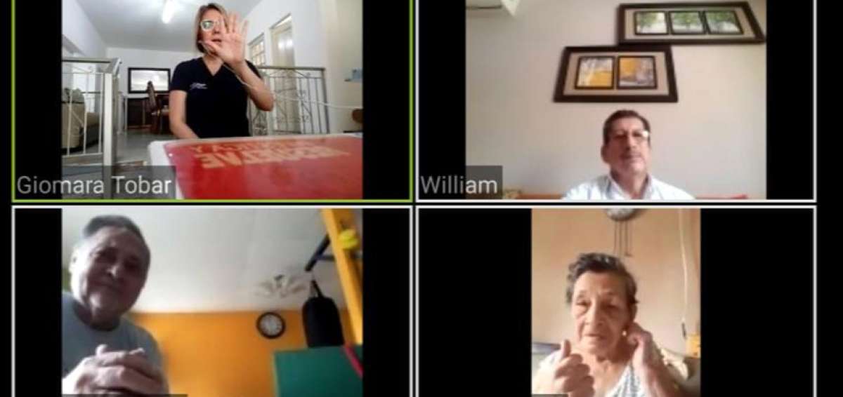 Programa de envejecimiento activo llega a 476 adultos mayores de forma virtual