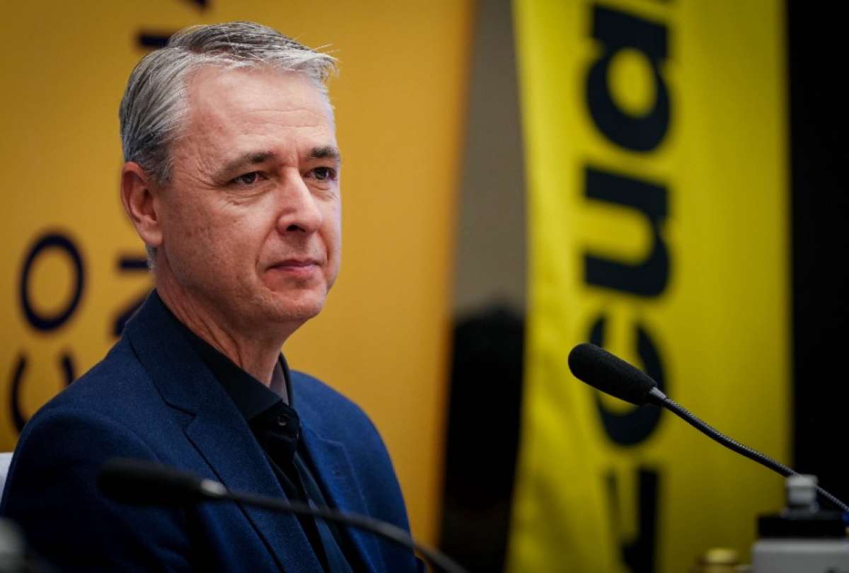 Este viernes, en rueda de prensa, Tiago Nunes fue presentado como director técnico de Liga de Quito.