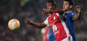 Angulo disput&oacute; este a&ntilde;o el partido por repechaje de la Copa Libertadores con el Independiente Santa Fe.