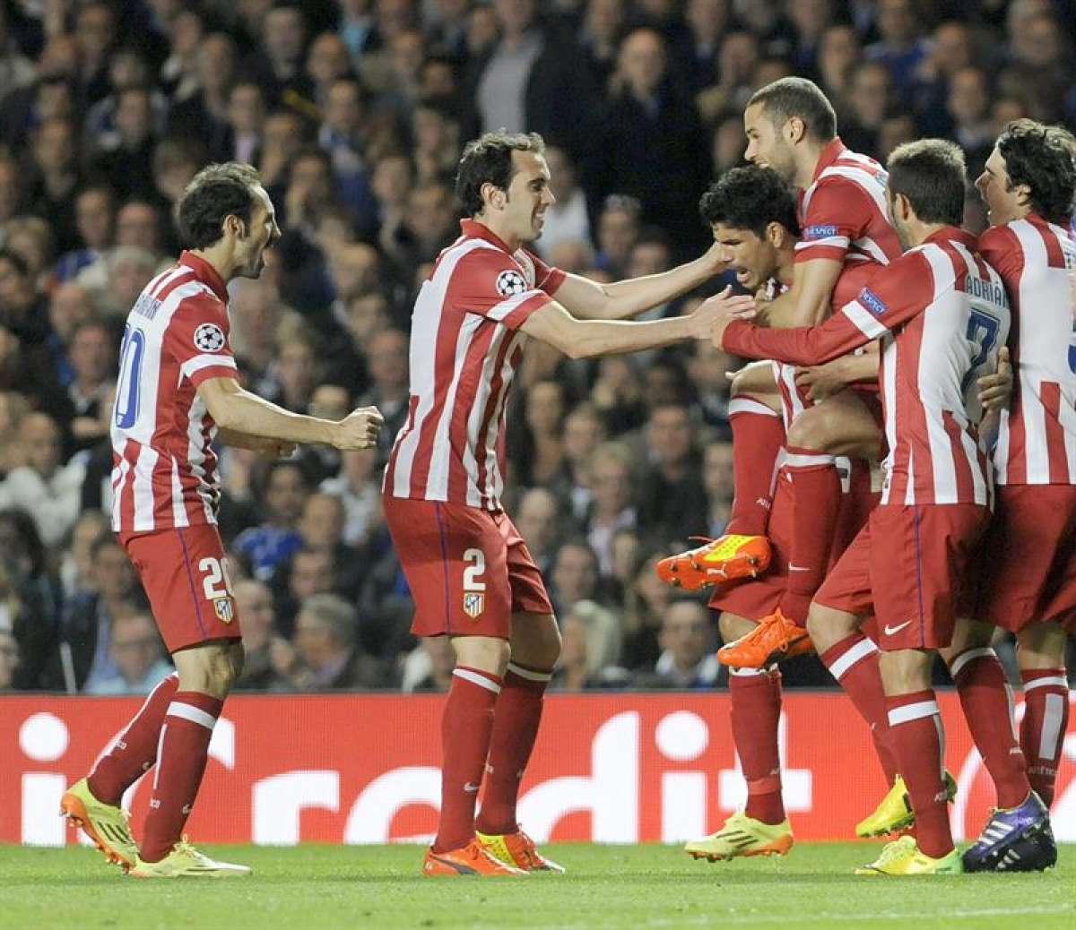 El Atl&eacute;tico pas&oacute; a la final de la Champions, sin perder un partido en toda la competencia. Foto: EFE