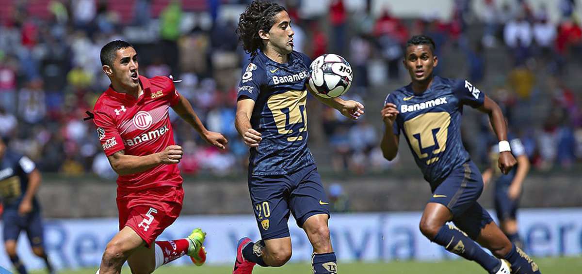 Toluca vence 2-1 a los Pumas de Fidel Mart&iacute;nez
