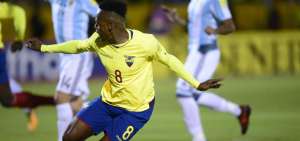 Ibarra durante el partido ante Argentina.