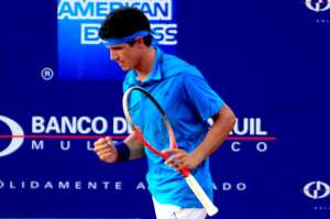 Emilio G&oacute;mez fue el &uacute;nico tenista ecuatoriano en llegar a las semifinales del torneo. Foto: Cortes&iacute;a