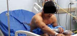 El sospechoso del robo que atent&oacute; contra el agente se encuentra hospitalizado.