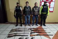 Policía Nacional allanó una casa en donde se vendían y fabricaban armas