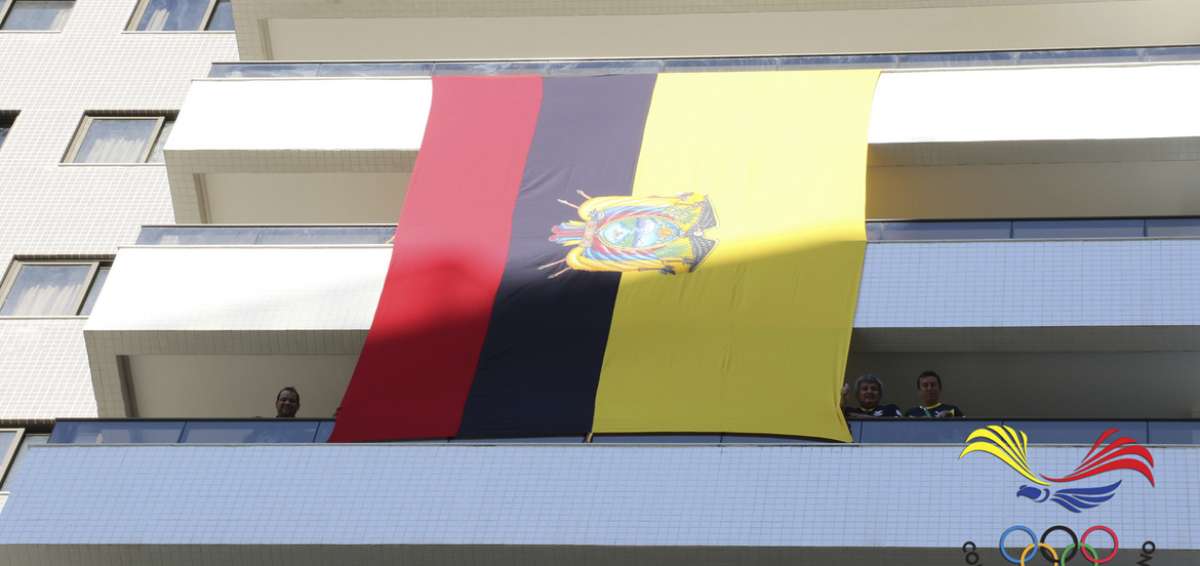Ecuador iz&oacute; la bandera en R&iacute;o