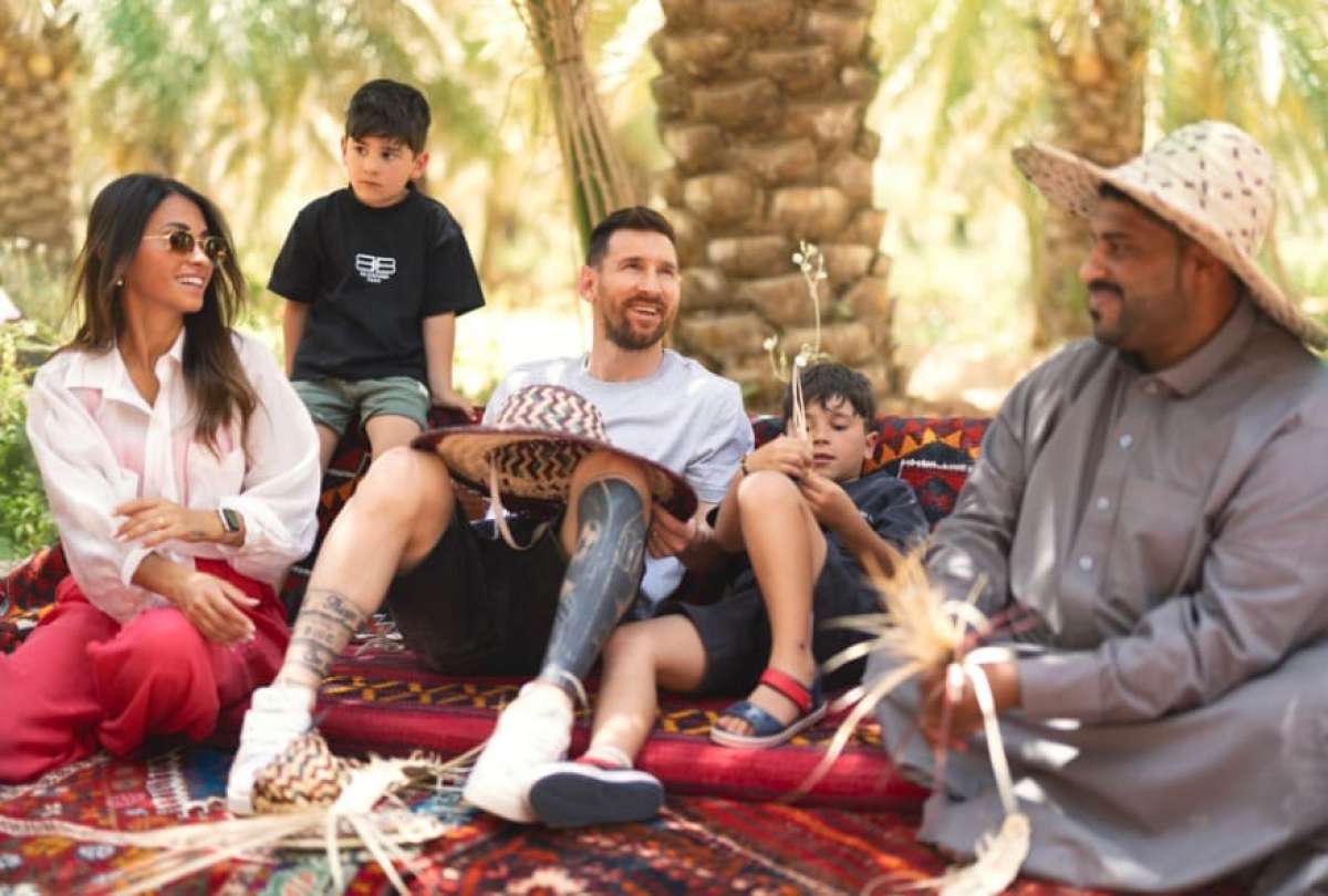 Lionel Messi está con su familia en Arabia Saudita