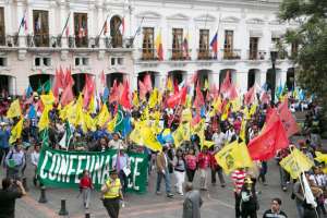 Partidarios y simpatizantes del Gobierno tambi&eacute;n realizar&aacute;n una marcha en la capital de la Rep&uacute;blica para rechazar la protesta de grupos opositores. Foto: Mario Egas/El Tel&eacute;grafo