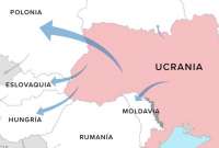 El mapa de los refugiados de la guerra de Ucrania