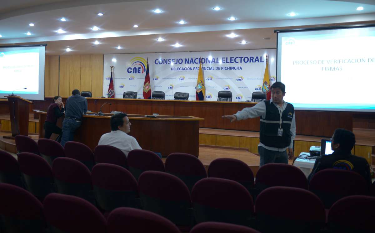 Yasunidos no asisti&oacute; a capacitaci&oacute;n en el CNE  