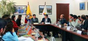Autoridades del Comit&eacute; Interinstitucional de Cambio Clim&aacute;tico de Ecuador. 
