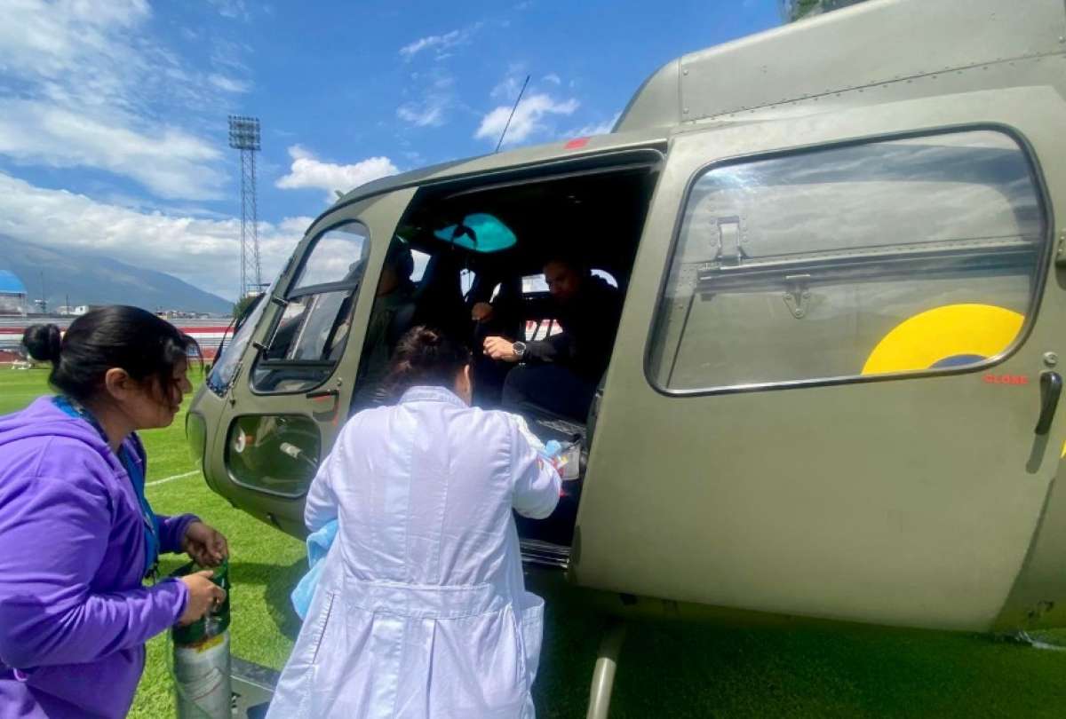 El neonato fue trasladado con éxito