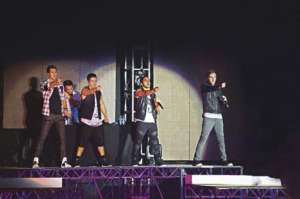 James Maslow, Logan Henderson, Carlos Pe&ntilde;a y Kendall Schmidt forman el cuarteto estadounidense Big Time Rush, que se present&oacute; en el &Aacute;gora de la Casa de la Cultura Ecuatoriana, en Quito, la noche del mi&eacute;rcoles pasado. 