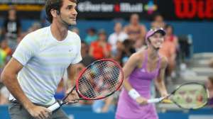 Federer (i) fue campe&oacute;n ol&iacute;mpico en Pek&iacute;n 2008 en dobles masculinos con Stanislas Wawrinka.