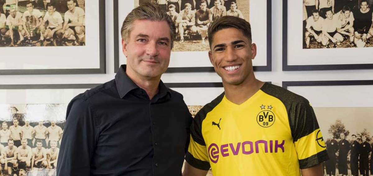 El Real Madrid cede al marroqu&iacute; Achraf Hakimi al Borussia Dortmund