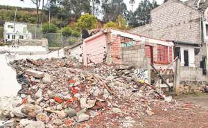 Las viviendas que fueron demolidas contaban con la autorizaci&oacute;n de sus propietarios. FOTO: DIANA VERA 