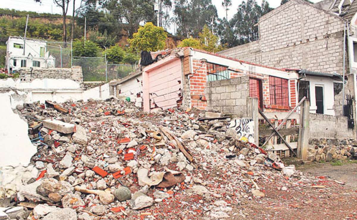Las viviendas que fueron demolidas contaban con la autorizaci&oacute;n de sus propietarios. FOTO: DIANA VERA 