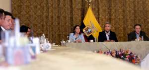 El presidente Len&iacute;n Moreno se reuni&oacute; con la directiva de Alianza PAIS en Carondelet. 