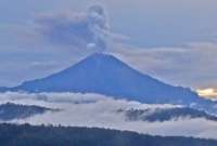 Volcán Sangay emanó flujos piroclásticos la madrugada del viernes