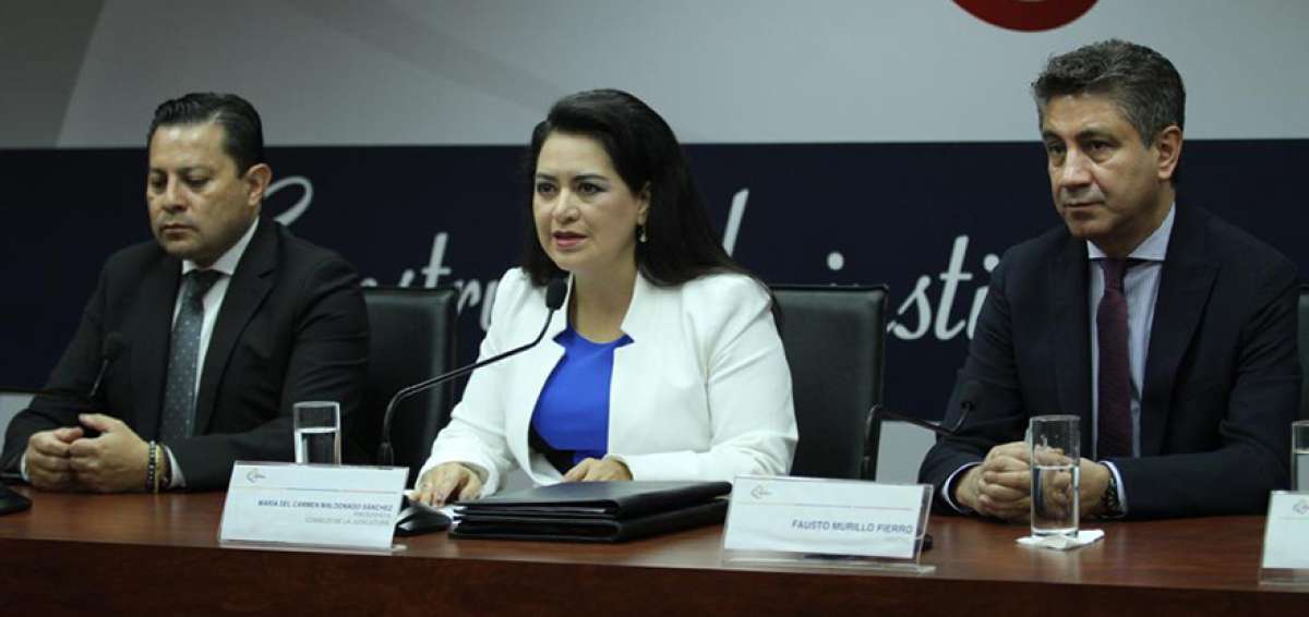  En rueda de prensa, las autoridades del CJ detallaron el proceso para el reemplazo de los magistrados salientes.