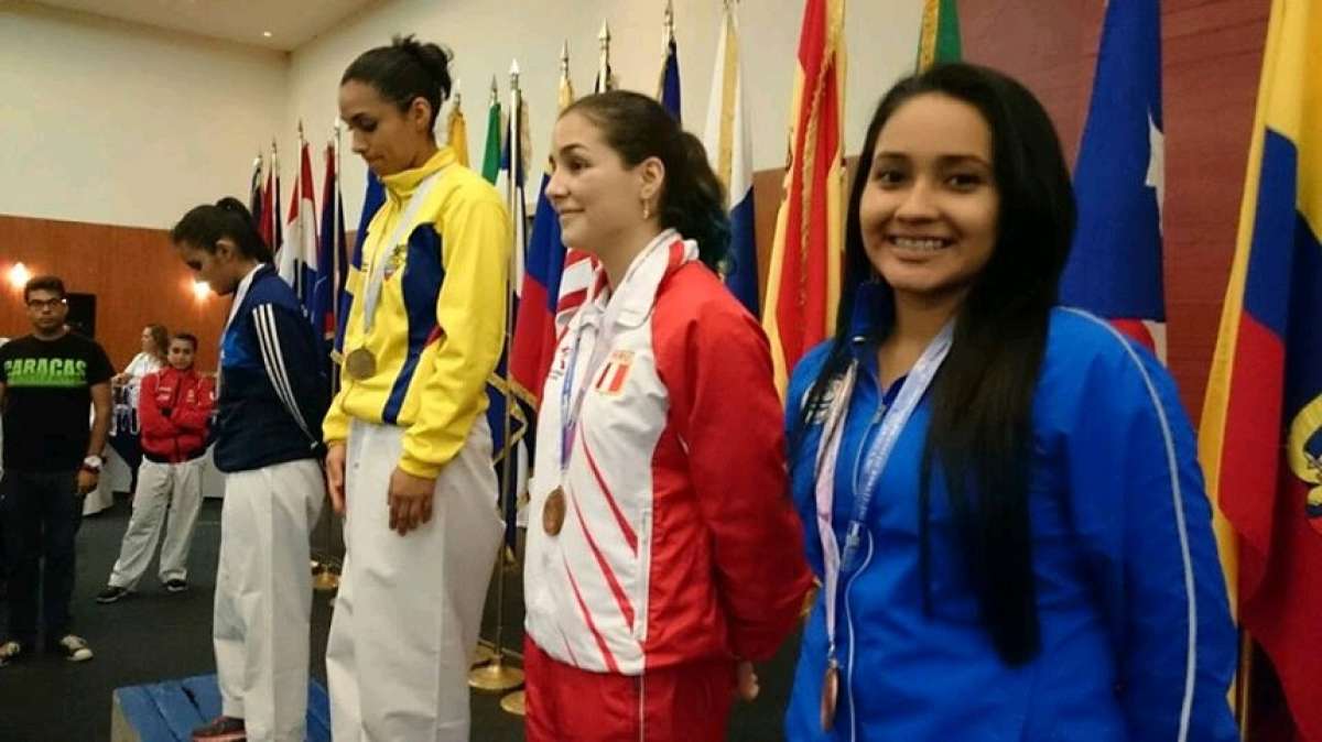 Katty Llerena (amarillo) fue la &uacute;nica medallista de oro que tuvo Ecuador. Foto: COE