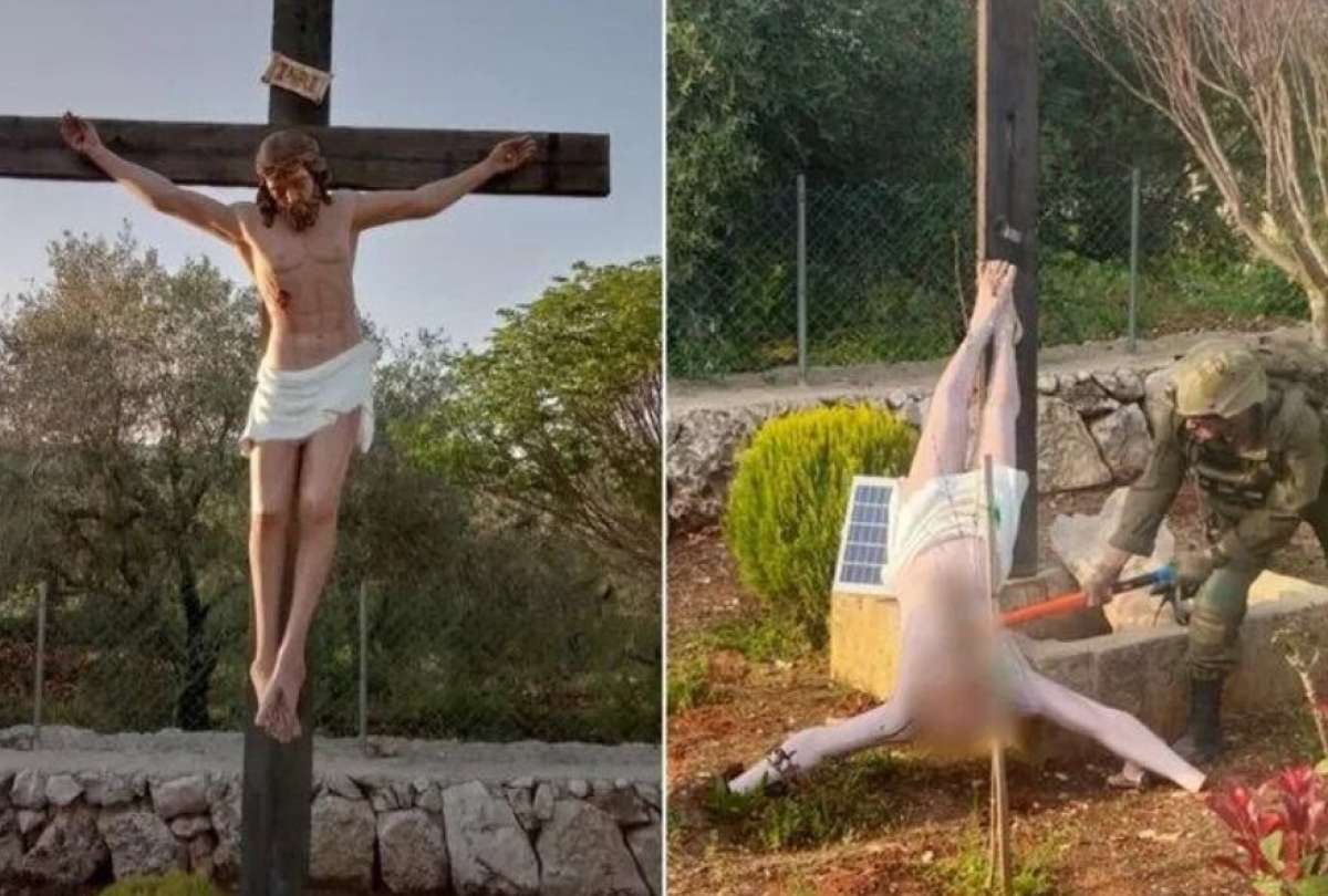 Un mes de detenci&oacute;n para dos soldados israel&iacute;es que destrozaron un Cristo en el L&iacute;bano