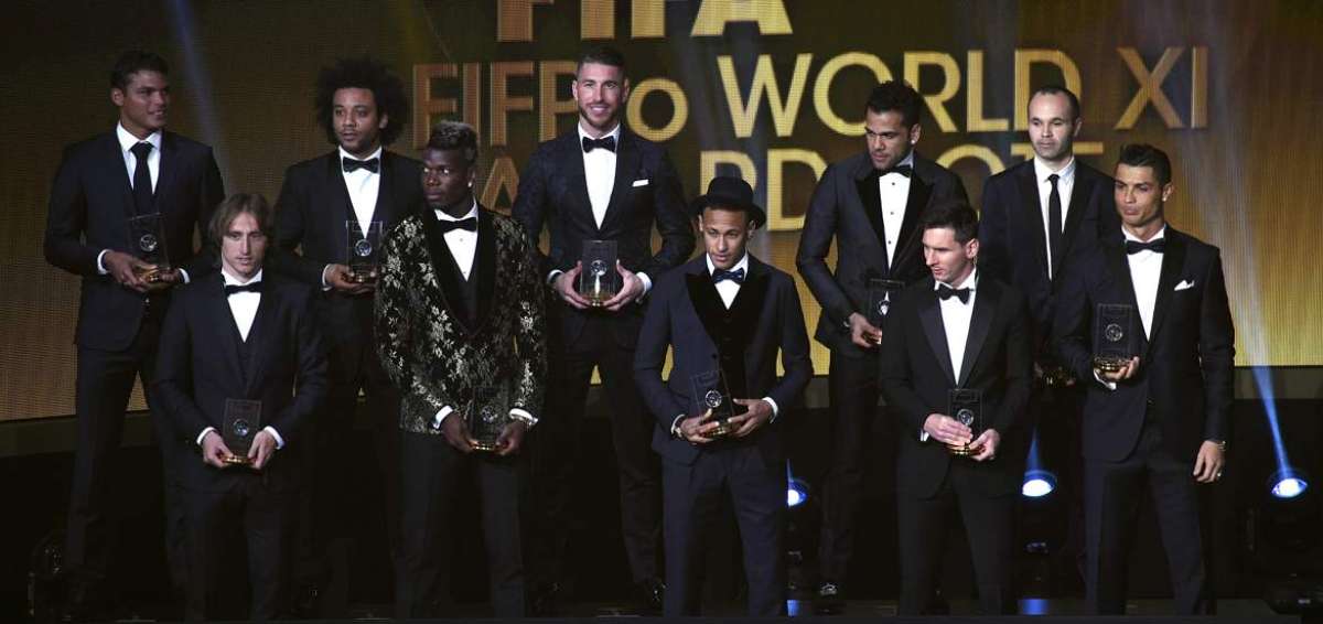 Jugadores del Bar&ccedil;a y Real Madrid predominan en el XI ideal de 2015
