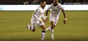 El jugador Jordy Alc&iacute;var logr&oacute; el segundo gol con el cual Liga de Quito empat&oacute; su compromiso ante Barcelona.