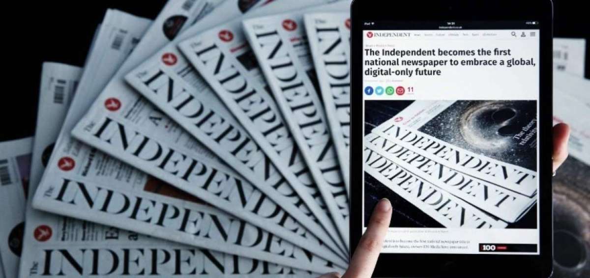 &Uacute;ltima edici&oacute;n en papel del diario brit&aacute;nico The Independent