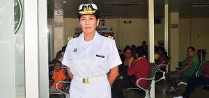 Capit&aacute;n Maritza Reinoso Andrango, jefa de emergencias del Hospital Naval.