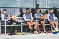 Leonardo Campana, Lionel Messi y Luis Suárez entrenan juntos en el Inter Miami CF