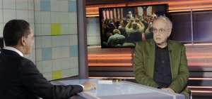 El soci&oacute;logo y polit&oacute;logo Emir Sader, durante una entrevisa a EnClave Pol&iacute;tica.