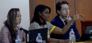 En la diligencia de hoy, la fiscal general, Diana Salazar (centro) presentar&aacute; y sustentar&aacute; su dictamen en contra de los 15 procesados.