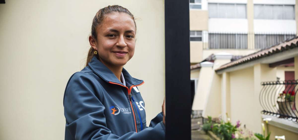 Glenda Morej&oacute;n, marchista cuencana 