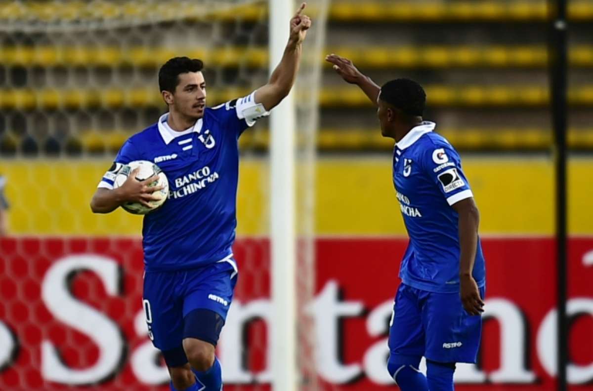 Facundo Mart&iacute;nez puso el &uacute;nico tanto del partido para Universidad Cat&oacute;lica. Foto: AFP