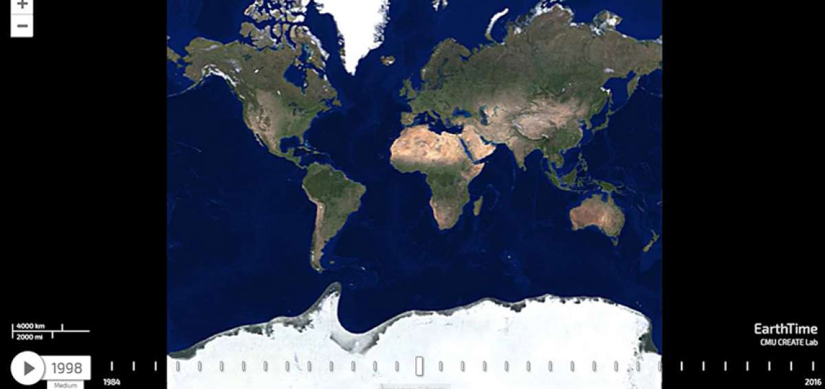 "EarthTime" permite ver el deterioro del planeta