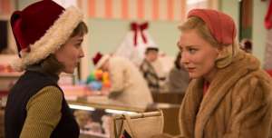 Cate Blanchett (d) en su papel de Carol. Foto: Internet