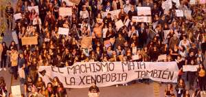 Los manifestantes rechazaron la violencia que viven las mujeres y pidieron al Estado acciones concretas para evitar m&aacute;s muertes en el pa&iacute;s.