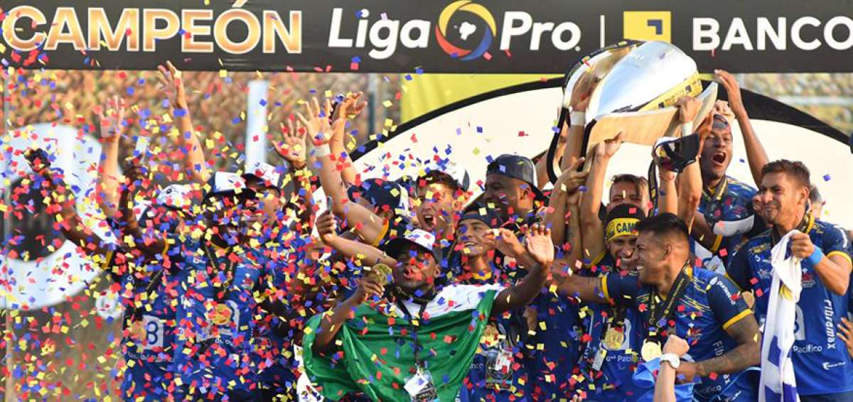 Delf&iacute;n clasific&oacute; a la Copa Libertadores como Ecuador 1, tras proclamarse campe&oacute;n de la LigaPro.