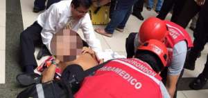 Un hombre falleci&oacute; al caer desde varios metros en un centro comercial
