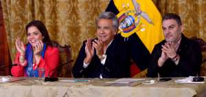 El mandatario Len&iacute;n Moreno recibi&oacute; los resultados en el Palacio de Carondelet junto con el Gabinete Ministerial, entre ellos estuvo Jos&eacute; Serrano, titular de la Asamblea y la Vicepresidenta, Mar&iacute;a Alejandra Vicu&ntilde;a.