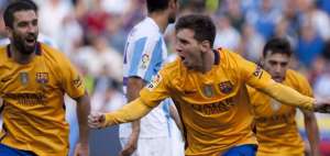 Messi hace l&iacute;der al Barcelona tras victoria apurada en M&aacute;laga