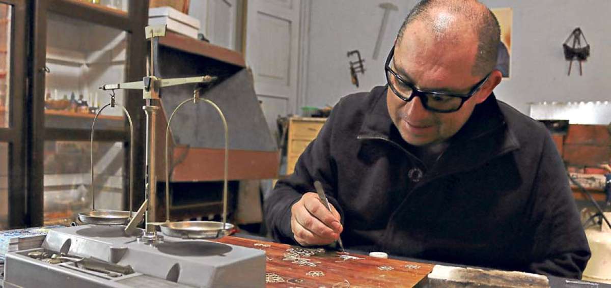 El taller de Ernesto Pe&ntilde;a es parte de la ruta de Artesan&iacute;as que abarca en su recorrido 10 locales. 